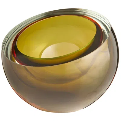 Cyan Design Pluto Bowl - Green - Orange - Medium