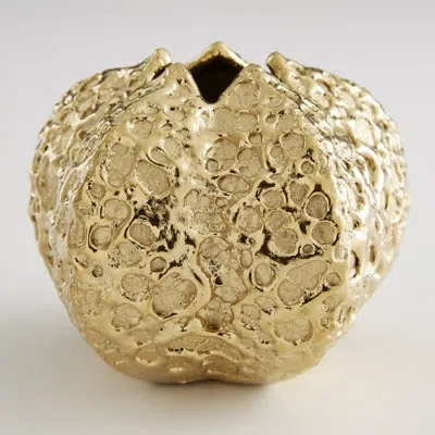 Cyan Design Pores Gold 4" Procelain Table Vase