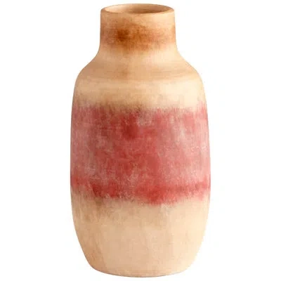 Cyan Design Precipice Red/beige/brown Ceramic Table Vase In Multi