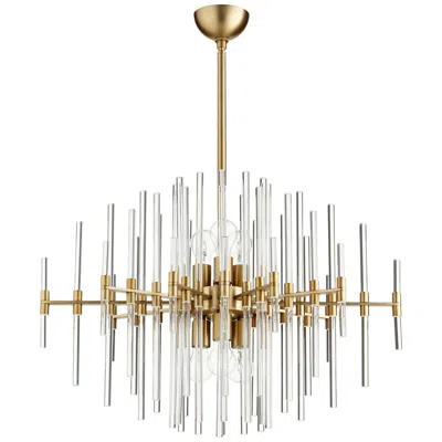 Cyan Design Quebec 30 1/2" Wide Aged Brass 6-light Pendant In Gold