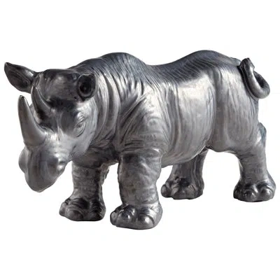 Cyan Design Rhine Rhinoceros Figurine In Gray