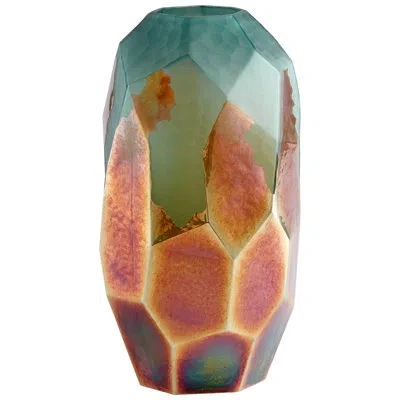 Cyan Design Roca Verde Green/gold Glass Table Vase In Green;gold