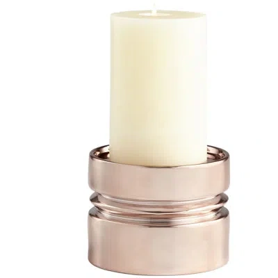 Cyan Design Sanguine Ceramic Candlestick In Copper