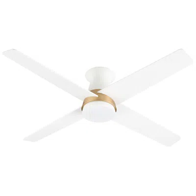 Cyan Design Santa Ana Ceiling Fan - Aged Brass - Studio White