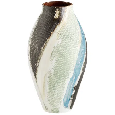 Cyan Design Seabrook 11 1/2" High Small Modern Ceramic Vase In Multi