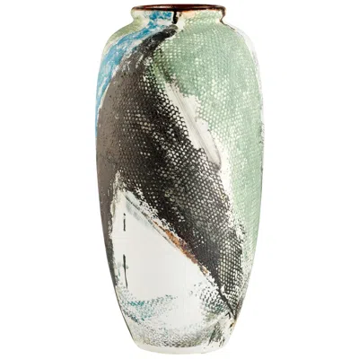 Cyan Design Seabrook 17" High Modern Ceramic Vase In Multi