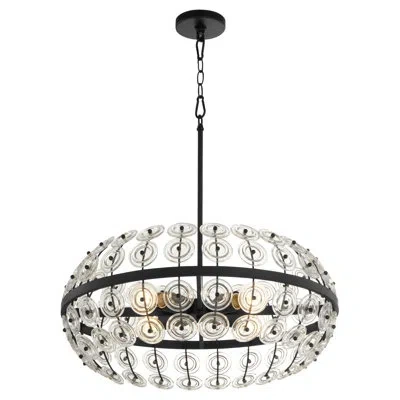 Cyan Design Selena 4 Light Pendant In Matte Black