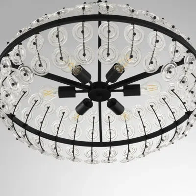 Cyan Design Selena 6 Light Pendant In Matte Black