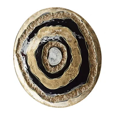 Cyan Design Skipping Rocks Wall Décor In Black;gold