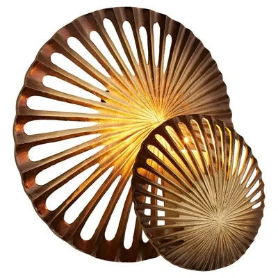 Cyan Design Spatial Wall Candle Sconce In Antique Brass
