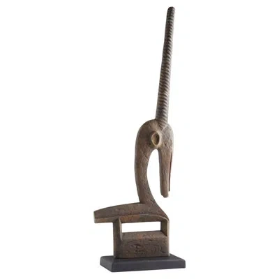 Cyan Design Springbok Chi Wara Handmade Figurines & Sculptures In Beige,black