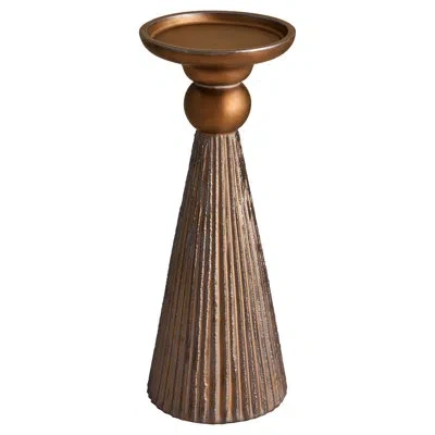 Cyan Design Starship Ceramic Tabletop Pillar In Metallic Bronze