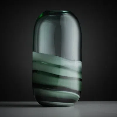 Cyan Design Torrent Green/white/translucent Glass Table Vase