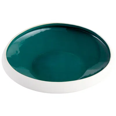 Cyan Design Tricolore Bowl-grn-textured Matte White -m