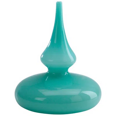 Cyan Design Turquoise 11" High Glass Stupa Vase