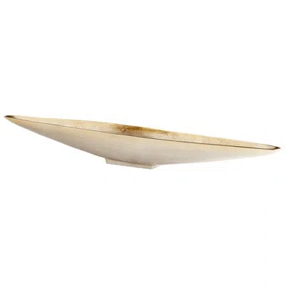 Cyan Design Venezia Decorative Serving Bowl In Gold;rough Nickel