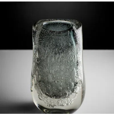 Cyan Design Viceroy Clear/gray 14.5'' Glass Table Vase In Gray;clear