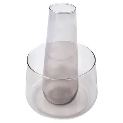 Cyan Design Water Drop Carafe And Bowl In Gray