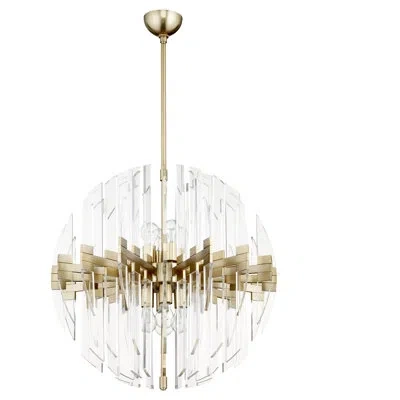 Cyan Design Zion 8 - Light Unique / Statement Globe Chandelier In Aged Brass