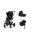 Cybex Balios S Lux 2 & Cloud G Lux Travel System With Cot S Lux 2 In Moon Black