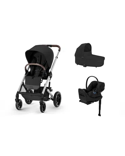 Cybex Balios S Lux 2 & Cloud G Lux Travel System With Cot S Lux 2 In Moon Black