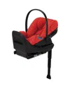 Cybex Cloud G Lux Comfort Extend Infant Car Seat In Hibiscus Red