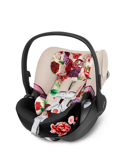 Cybex Cloud Q Infant Car Seat With Sensorsafe In Spring Blossom In Light Beige