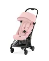 Cybex Coya Compact Lightweight Travel Ready Stroller In Matte Black In Matte Black/peach Pink