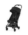 Cybex Coya Compact Lightweight Travel Ready Stroller In Matte Black In Matte Black/sepia Black