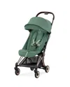 Cybex Coya Compact Lightweight Travel Ready Stroller In Rose Gold In Rose Gold/leaf Green