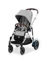 Cybex E Gazelle S Electronic Assist Stroller In Silver Frame With Stone Grey Seat