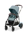Cybex E Gazelle S Electronic Assist Stroller In Taupe Frame With Stormy Blue Seat