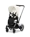 Cybex E-priam 2 Smart Stroller In Matte Black In Chrome/black/off White