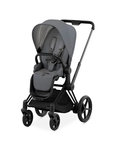Cybex E-priam 2 Smart Stroller In Matte Black In Gray