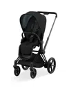 Cybex E-priam 2 Smart Stroller In Matte Black In Matte Black/deep Black