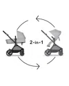 Cybex Eos 5-in-1 Travel System Stroller + Lightweight Aton G Infant Car Seat
