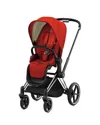 Cybex Priam 4 Stroller Chrome Frame And Black Handle In Metallic