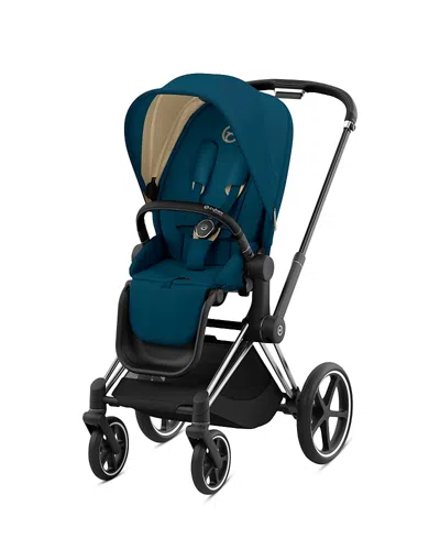 Cybex Priam 4 Stroller Chrome Frame And Black Handle In Gold
