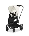 Cybex Priam 4 Stroller Matte Black Frame In Matte Black/off White