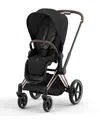 Cybex Priam 4 Stroller Rose Gold Frame In Rose Gold/sepia Black