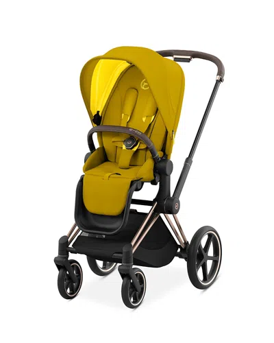 Cybex Priam 4 Stroller Rose Gold Frame In Yellow