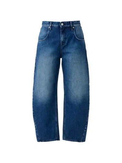 Cycle Aida Faded Wide-leg Jeans In Blue