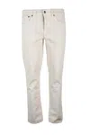 Cycle Beige Cotton Elastane Men's Stretch Jeans In Multi