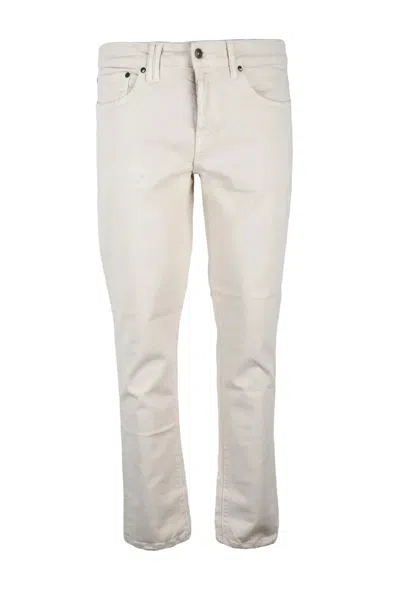Cycle Beige Cotton Elastane Men's Stretch Jeans In Multi