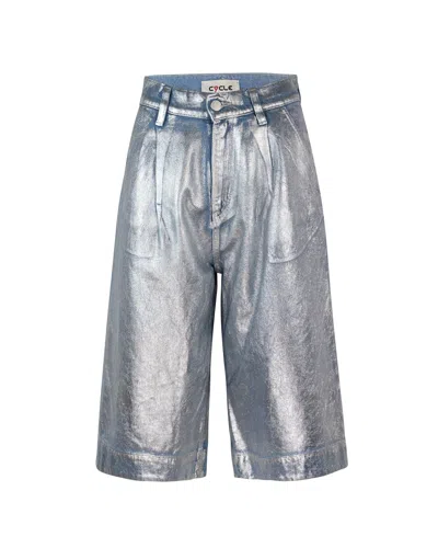 Cycle Bermuda Olivia Spalamti Argento In Silver
