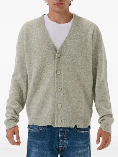 Cycle Buttoned Cardigan In Gray