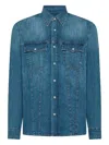 Cycle Chest-pocket Button-fastening Shirt In Blue