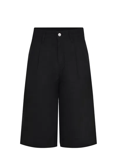 Cycle Cotton Shorts . In Black