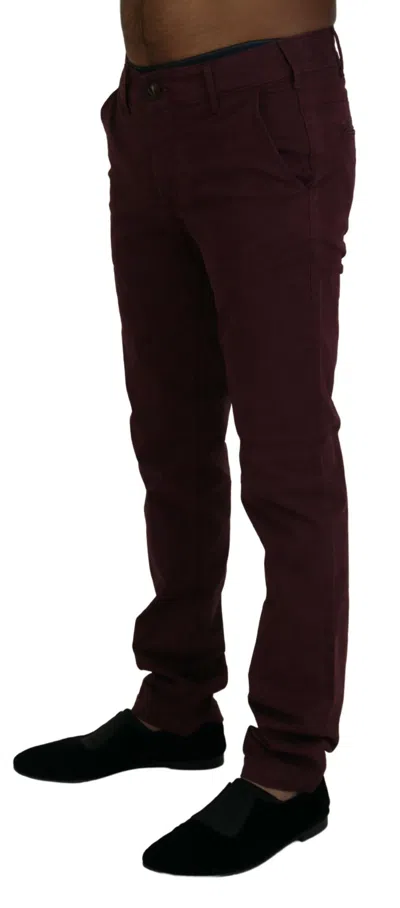 Cycle Elegant Casual Skinny Men's Pants In Brown