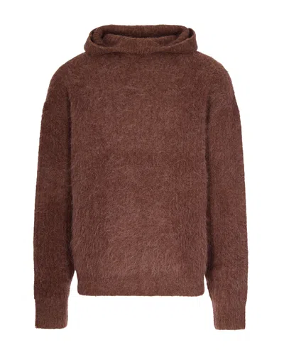 Cycle Felpa Con Cappuccio Marrone In Brown